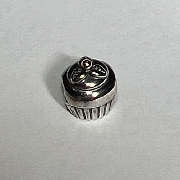 Pandora Jewelry - Pandora Cupcake w Gold Cherry on Top Charm